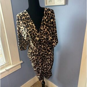 Soho, New York and Company animal print dress size small